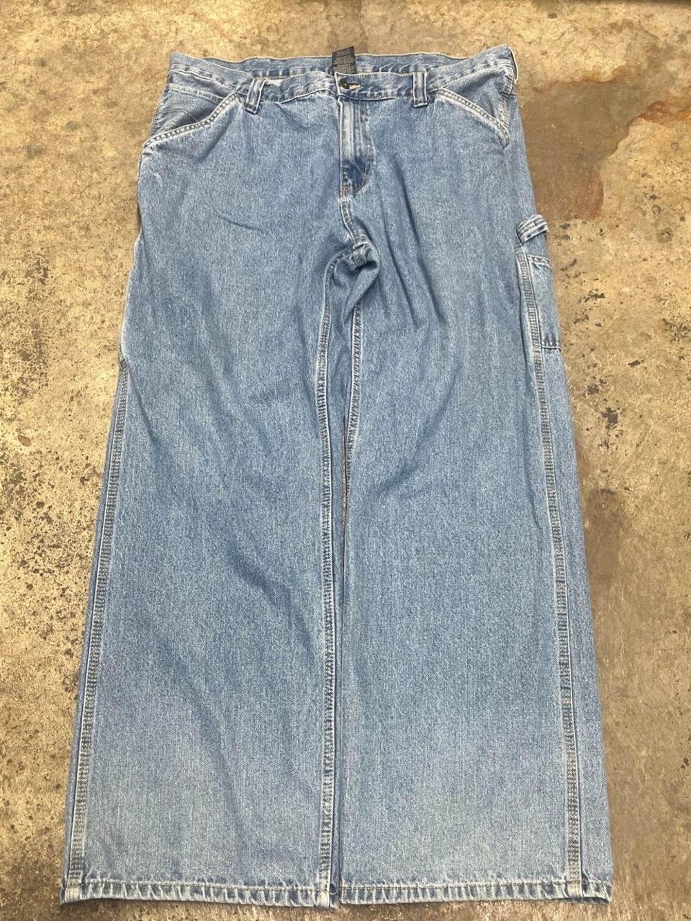 Y2K Faded Glory Carpenter Jeans Men’s 38 x 32 Baggy Faded Workwear Streetwear